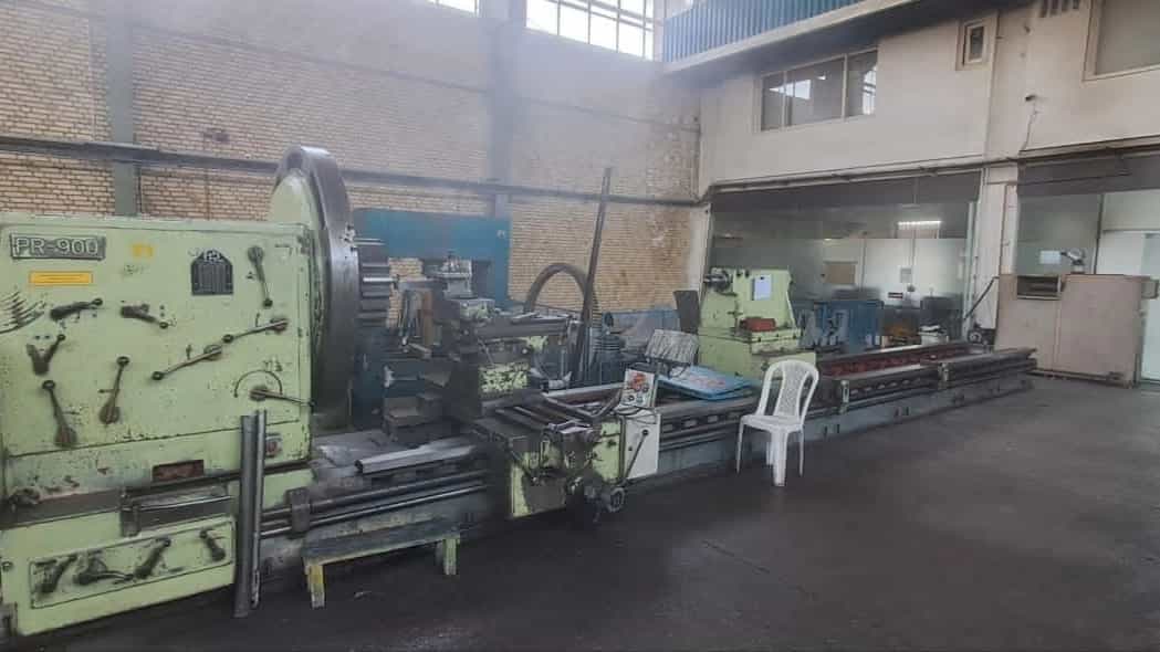 فروش دستگاه تراش ۸ متر ایتالیا سنتر ۱۸۰۰ و چهار نظام ۲ متر
